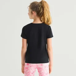 Xersion Little & Big Kid Girls Crew Neck Short Sleeve Regular Fit Graphic T-Shirt