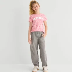 Xersion Little & Big Kid Girls Crew Neck Short Sleeve Regular Fit Graphic T-Shirt
