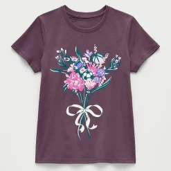 Xersion Little & Big Kid Girls Crew Neck Short Sleeve Regular Fit Graphic T-Shirt