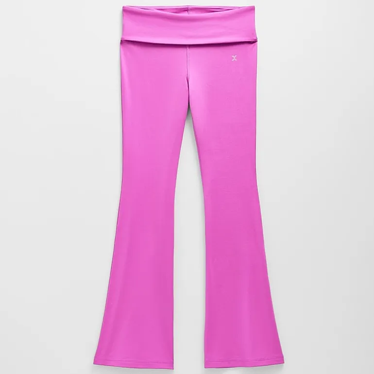 Xersion Little & Big Kid Girls Mid Rise 26 1/2" Active Flare Full Length Leggings