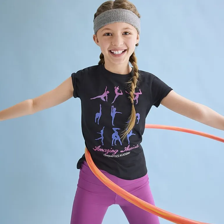 Xersion Little & Big Kid Girls Mid Rise 26 1/2" Active Flare Full Length Leggings