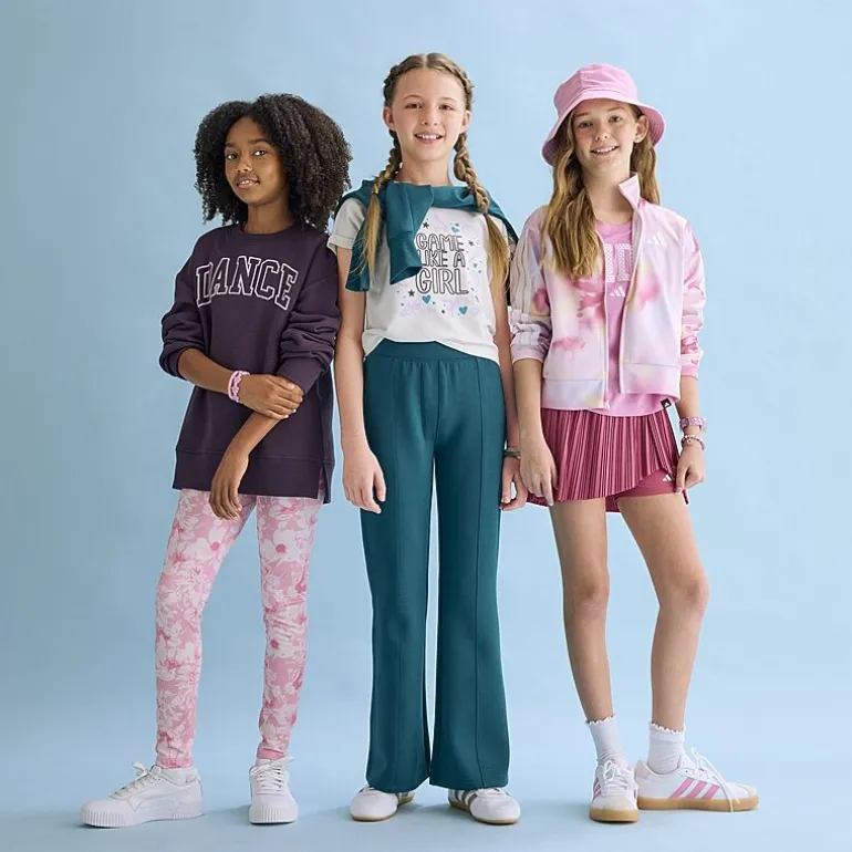 Xersion Little & Big Kid Girls Mid Rise Straight Regular Fit Pull-On Pant