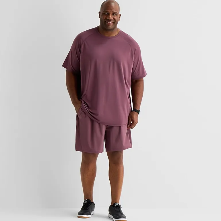Xersion Mens 8" Big and Tall Moisture Wicking Wicked Workout Shorts