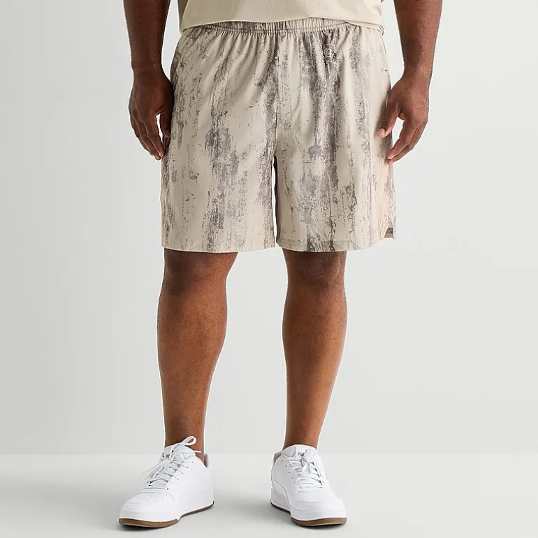 Xersion Mens 8" Big and Tall Moisture Wicking Wicked Workout Shorts