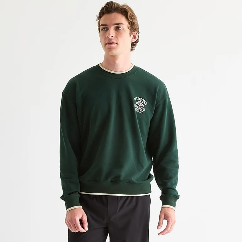 Xersion Mens Crew Neck Long Sleeve Big and Tall Sweatshirt