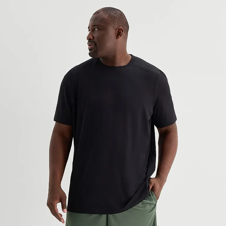 Xersion Mens Crew Neck Short Sleeve Quick Dry Active Big and Tall T-Shirt