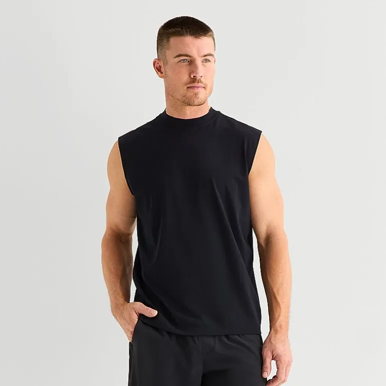 Xersion Mens Crew Neck Sleeveless Muscle T-Shirt