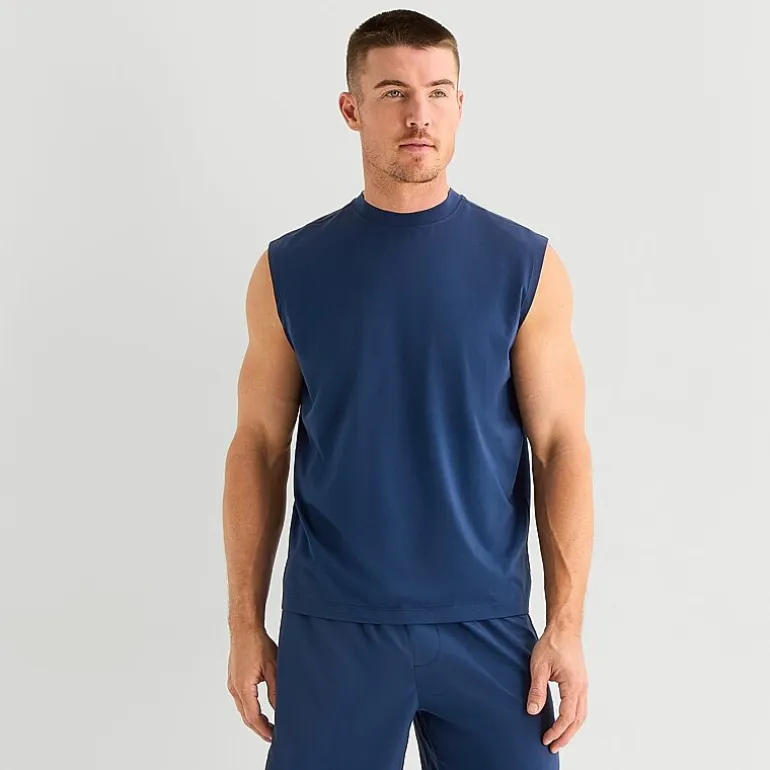 Xersion Mens Crew Neck Sleeveless Muscle T-Shirt