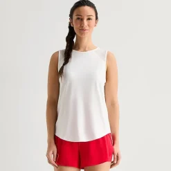 Xersion Mesh Womens Crew Neck Sleeveless Active Tank Top