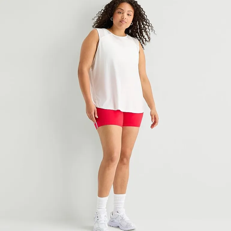 Xersion Mesh Womens Crew Neck Sleeveless Active Plus Tank Top