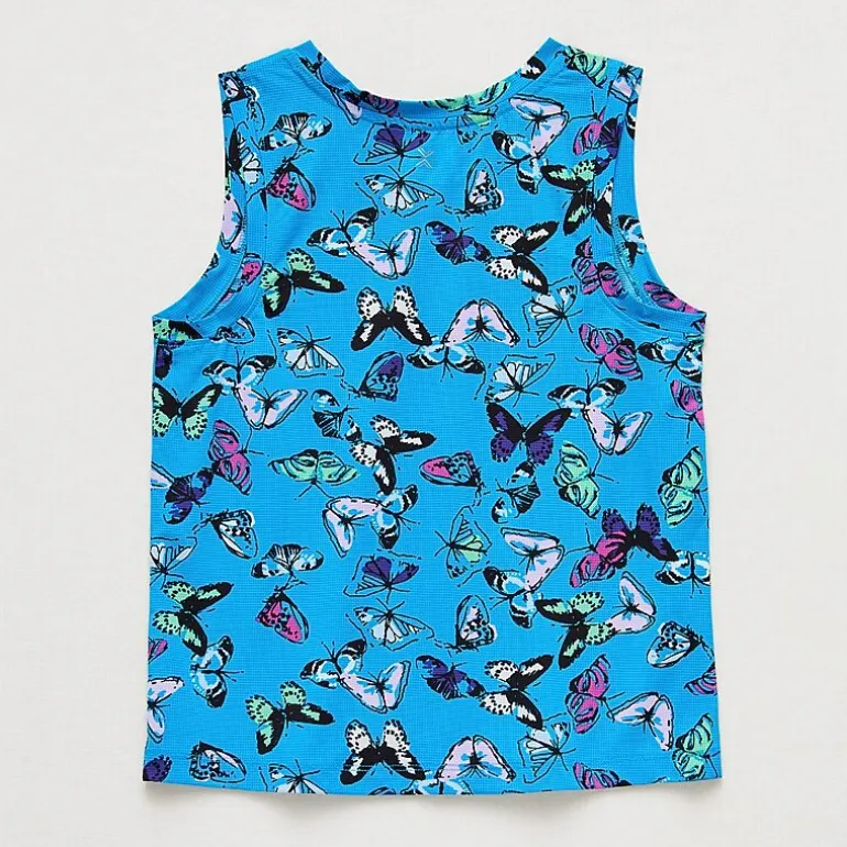 Xersion Performance Little & Big Kid Girls Crew Neck Sleeveless Active Tank Top