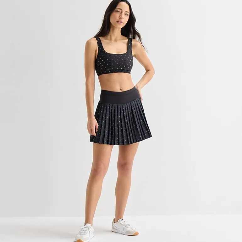 Xersion Pleated Womens 4" High Rise Skort