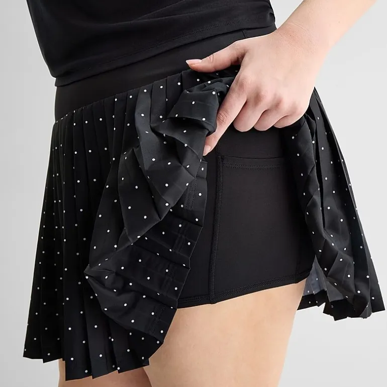 Xersion Pleated Womens 5" High Rise Plus Skort