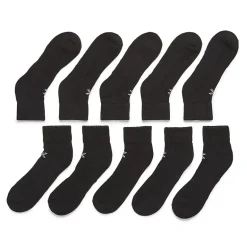 Xersion Quick-Dri Mens 10 Pair Quarter Ankle Socks