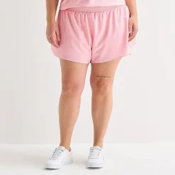 Xersion Ruffle Womens 3 1/4" Mid Rise Plus Running Short