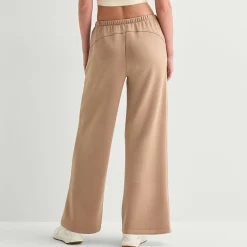 Xersion Scubaluxe Womens Drawstring Waist Wide Leg Mid Rise Regular Fit Sweatpant