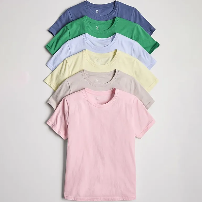 Xersion Womens Cotton Crew Neck Short Sleeve T-Shirt