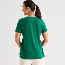 Xersion Womens Cotton Crew Neck Short Sleeve T-Shirt Tall