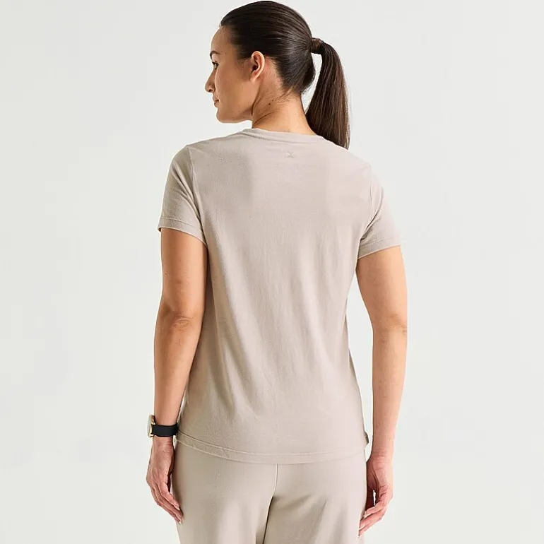 Xersion Womens Cotton Crew Neck Short Sleeve T-Shirt