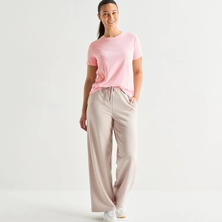 Xersion Womens Cotton Crew Neck Short Sleeve T-Shirt