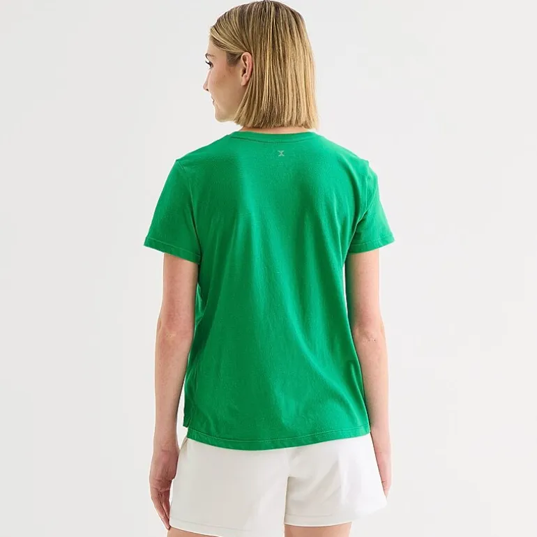 Xersion Womens Cotton Crew Neck Short Sleeve T-Shirt
