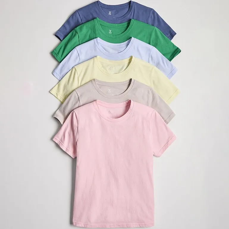 Xersion Womens Cotton Crew Neck Short Sleeve T-Shirt