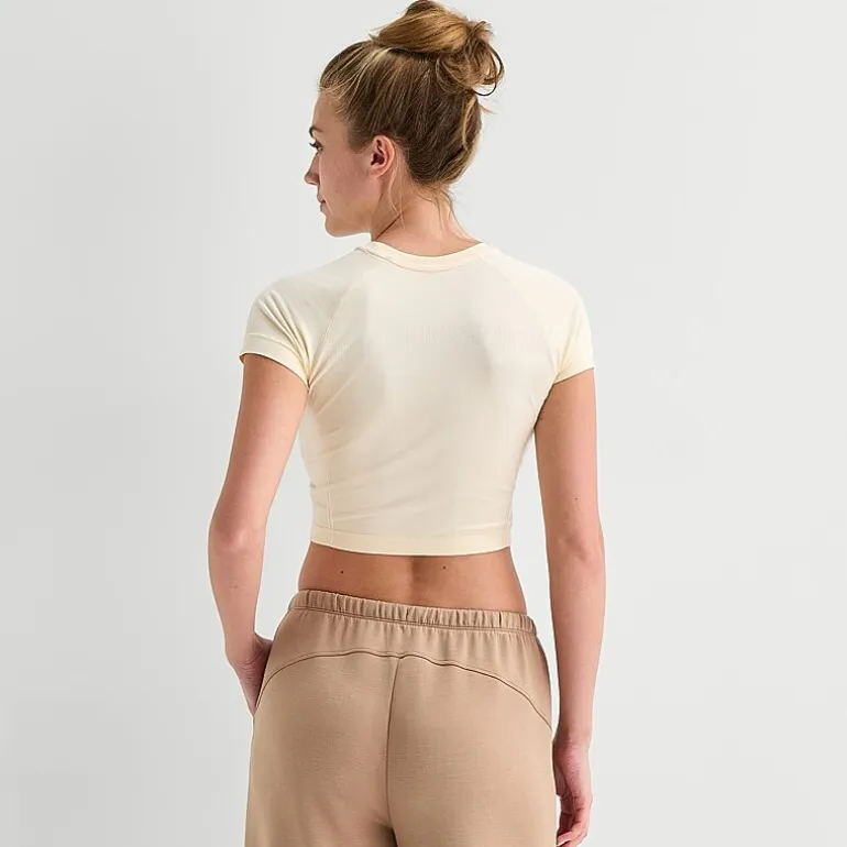 Xersion Womens Crew Neck Short Sleeve Active Crop Top