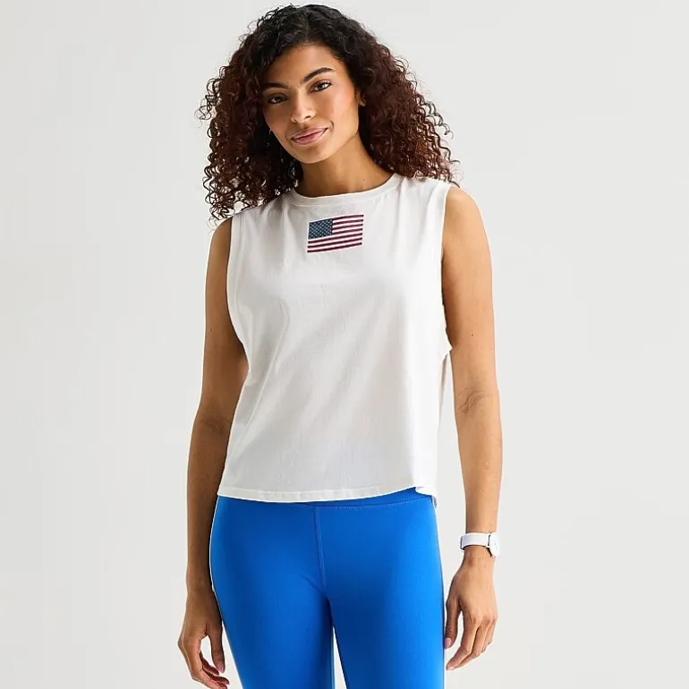 Xersion Womens Crew Neck Sleeveless Active Tank Top