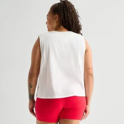 Xersion Womens Crew Neck Sleeveless Active Plus Tank Top