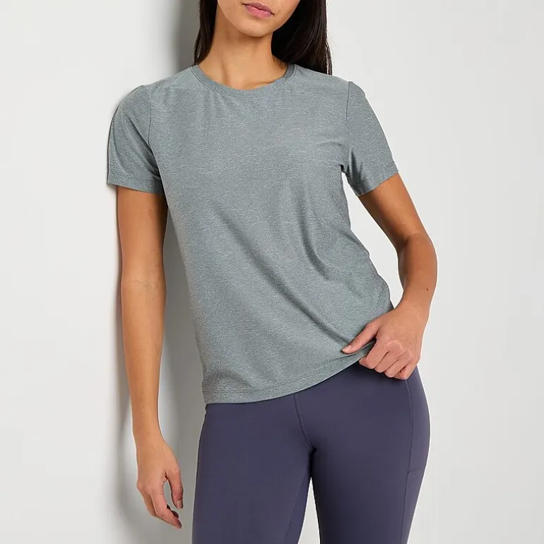 Xersion Womens Performance Crew Neck Short Sleeve T-Shirt Tall