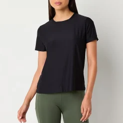 Xersion Womens Performance Crew Neck Short Sleeve T-Shirt Tall