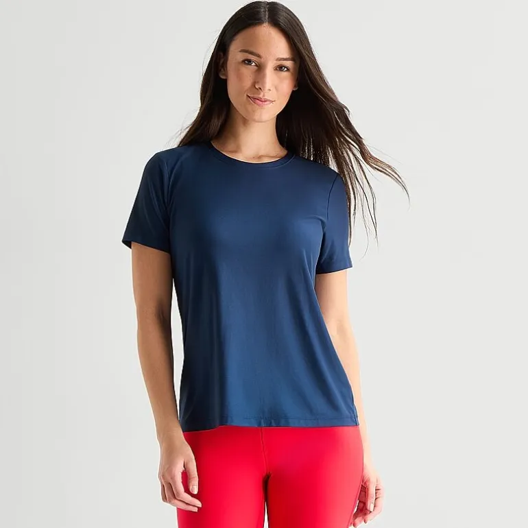 Xersion Womens Performance Crew Neck Short Sleeve T-Shirt