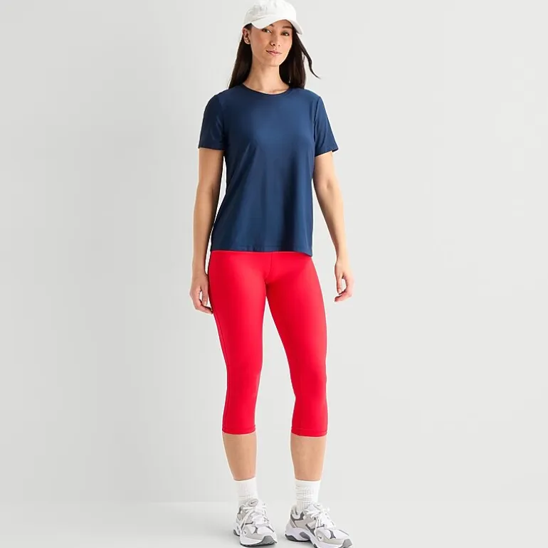 Xersion Womens Performance Crew Neck Short Sleeve T-Shirt