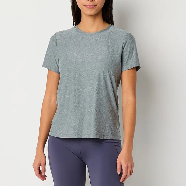 Xersion Womens Performance Crew Neck Short Sleeve T-Shirt