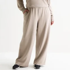 Xersion Womens Plus Scuba Luxe Open Hem Pant