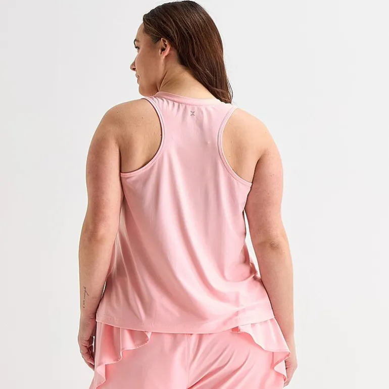 Xersion Womens U Neck Sleeveless Performance Tank Top Plus