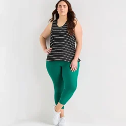Xersion Womens U Neck Sleeveless Performance Tank Top Plus