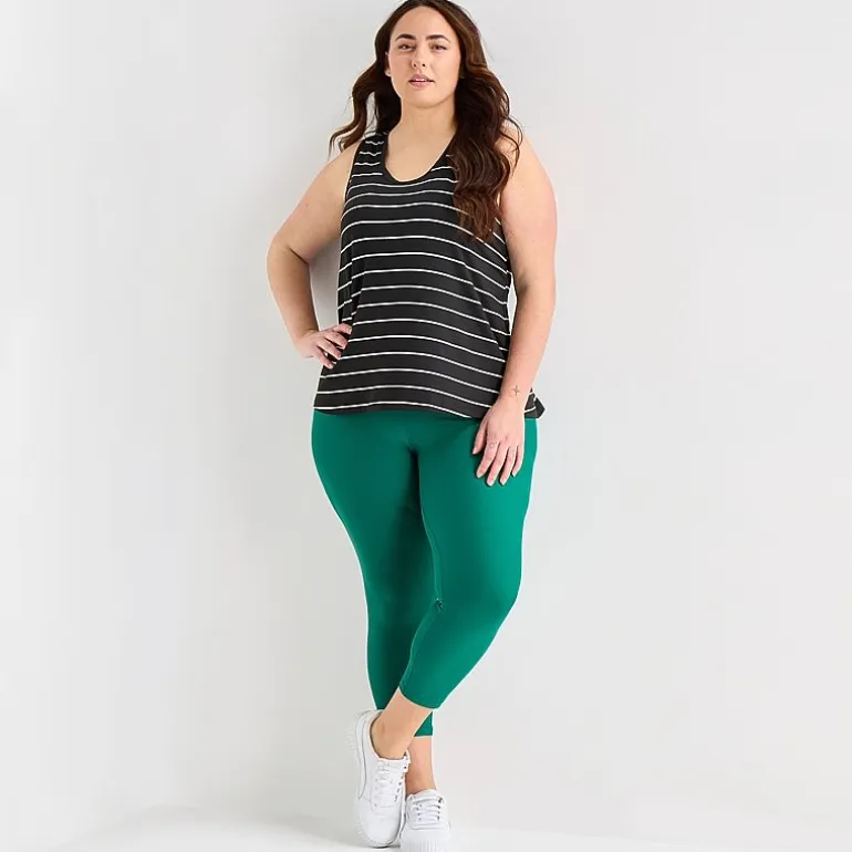Xersion Womens U Neck Sleeveless Performance Tank Top Plus