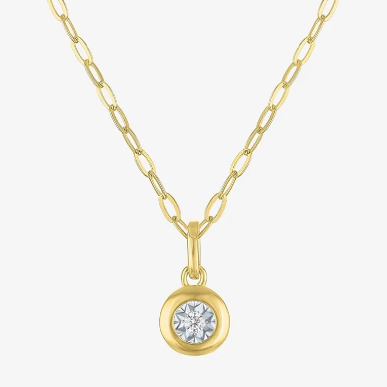 Yes, Please! (G-H, Si2-I1) Womens 1/10 CT. T.W. Lab Grown White Diamond 14K Gold Over Silver 2-pc. Jewelry Set