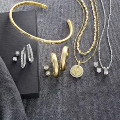 YES, PLEASE! 2-pc. Diamond-Accent Necklace Set in 14K Gold Over Silver