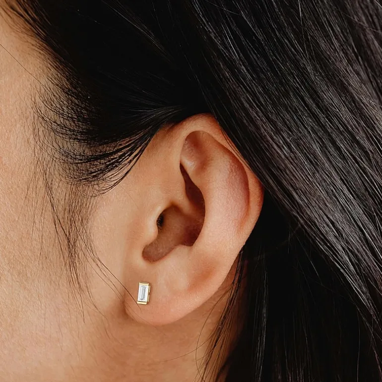 Yes, Please! Womens Lab Created White Sapphire Sterling Silver 3 Pair Jewelry Set