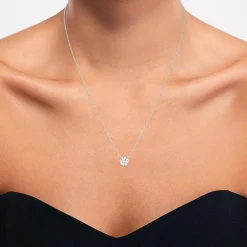 Yes, Please! Womens Lab Created White Sapphire Sterling Silver Round 2-pc. Jewelry Set