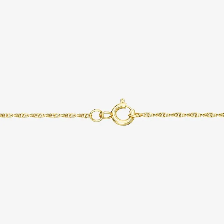 Yes, Please! Womens Lab Created White Sapphire 14K Gold Over Silver 18 Inch Pendant Necklace