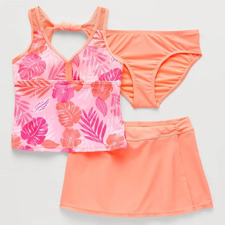ZeroXposur Big Kid Girls 3-pc. Tankini Set