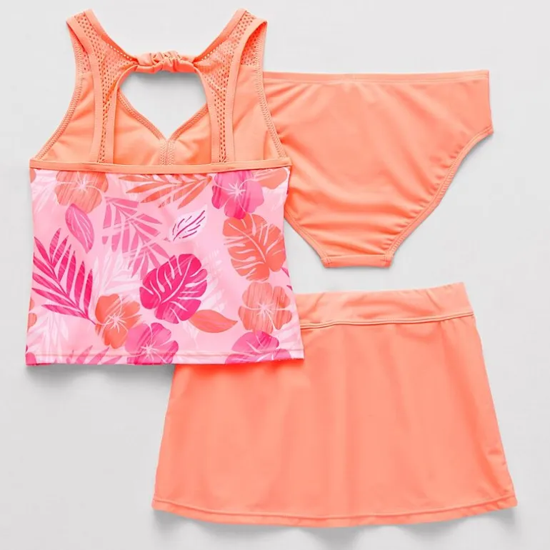 ZeroXposur Big Kid Girls 3-pc. Tankini Set
