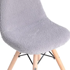 Zula Padded Sherpa Side Chair for Kids