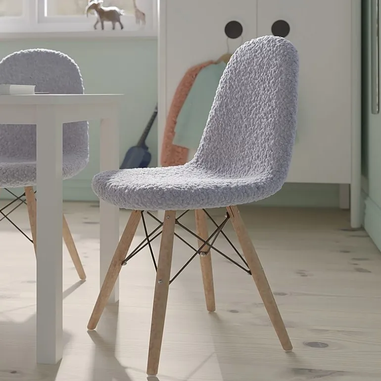 Zula Padded Sherpa Side Chair for Kids