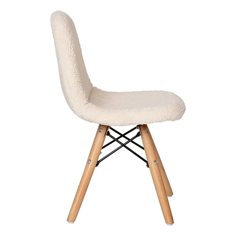 Zula Padded Sherpa Side Chair for Kids