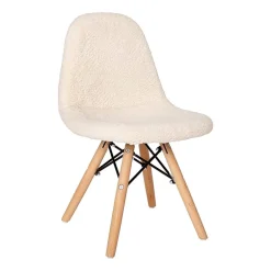 Zula Padded Sherpa Side Chair for Kids