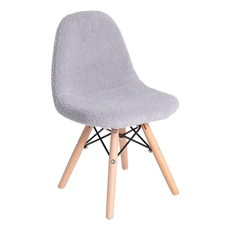 Zula Padded Sherpa Side Chair for Kids